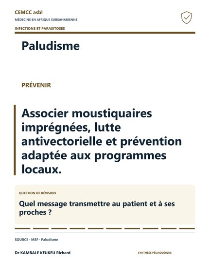 Paludisme · Prévenir