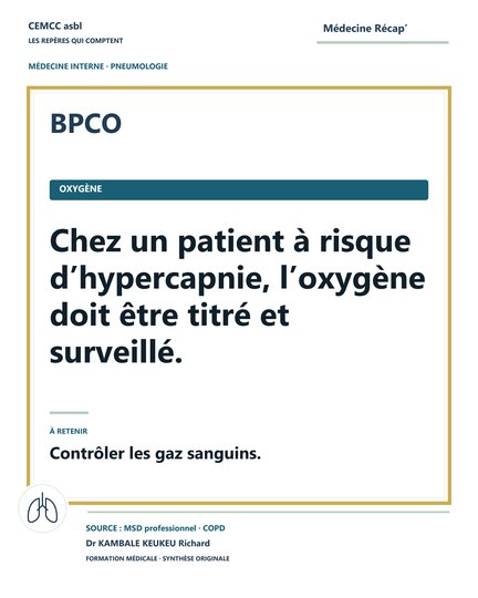 BPCO · Oxygène