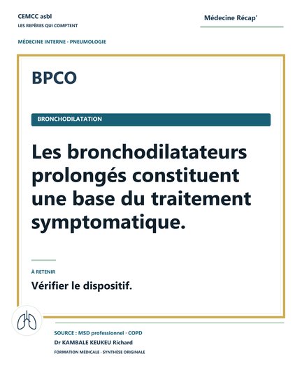 BPCO · Bronchodilatation