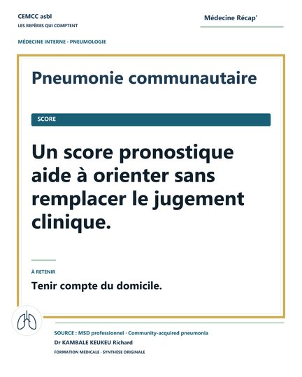 Pneumonie communautaire · Score