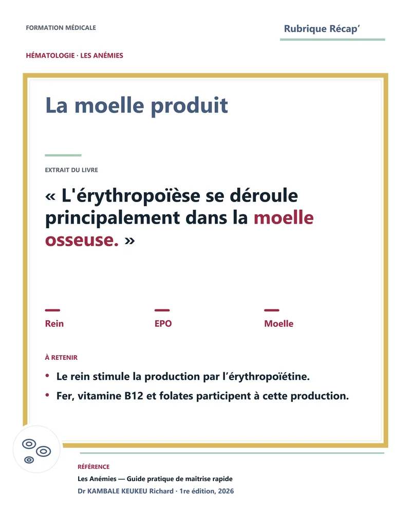 La moelle produit