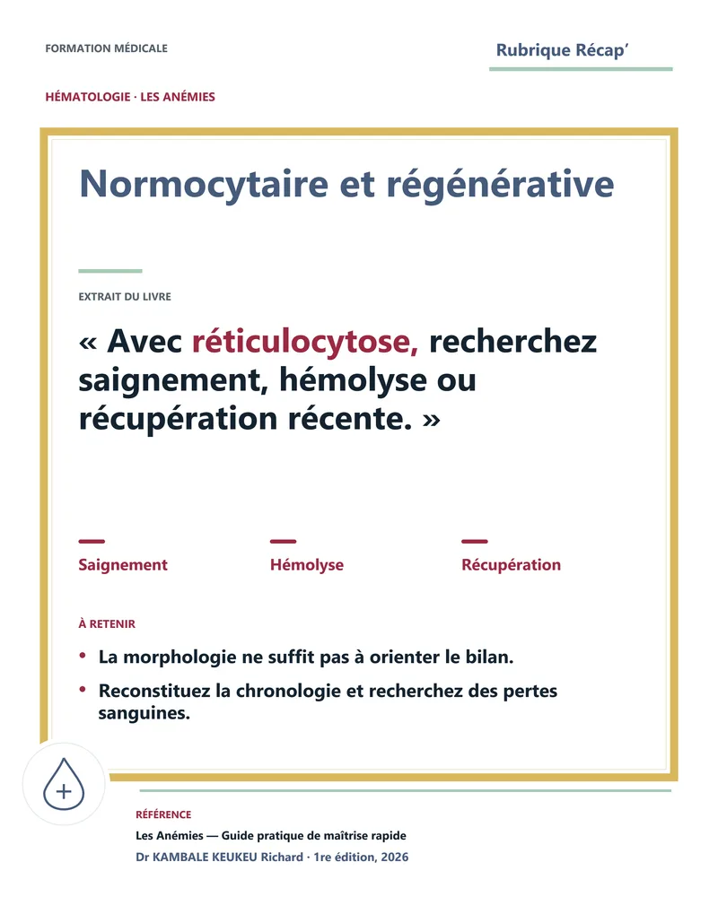 Normocytaire et régénérative