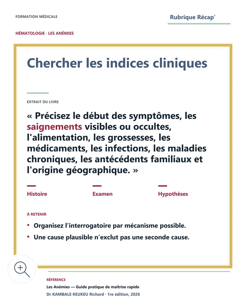 Chercher les indices cliniques
