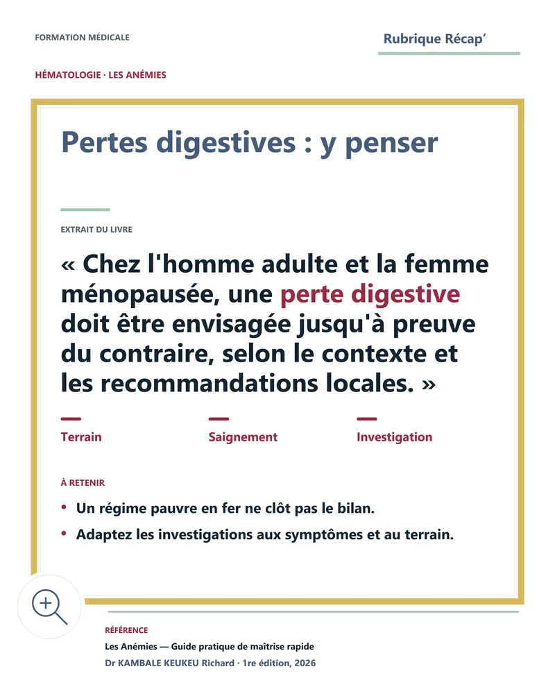 Pertes digestives : y penser