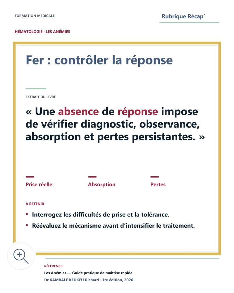Fer : contrôler la réponse