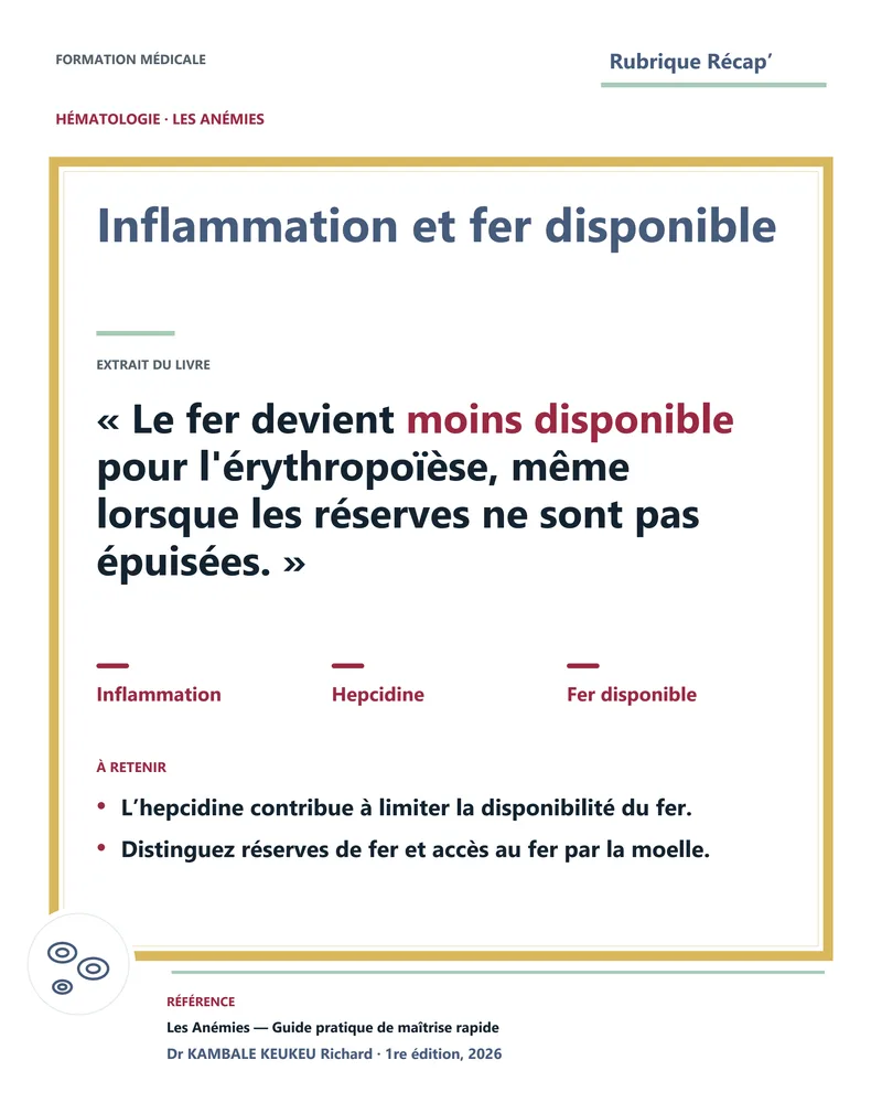 Inflammation et fer disponible
