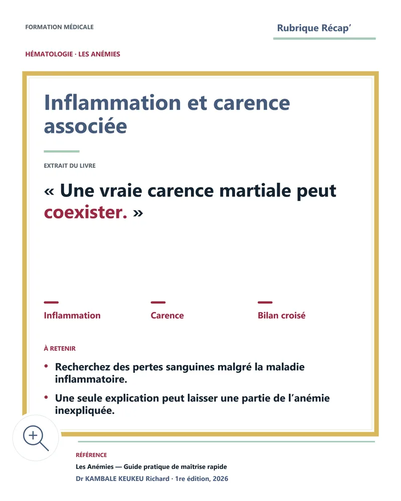 Inflammation et carence associée