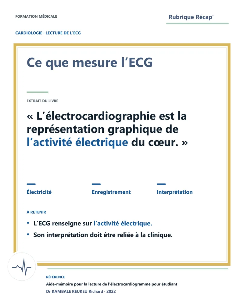 Ce que mesure l’ECG