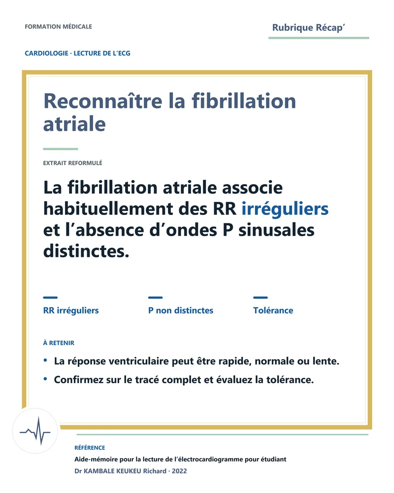 Reconnaître la fibrillation atriale
