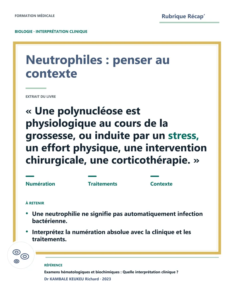 Neutrophiles : penser au contexte