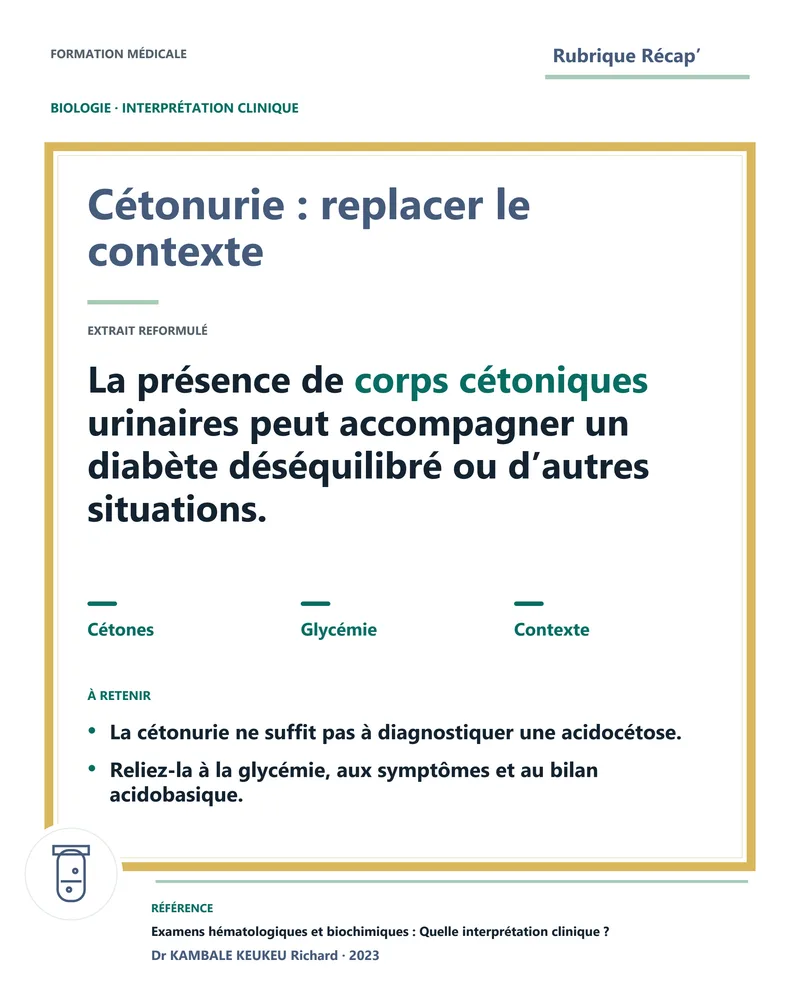 Cétonurie : replacer le contexte