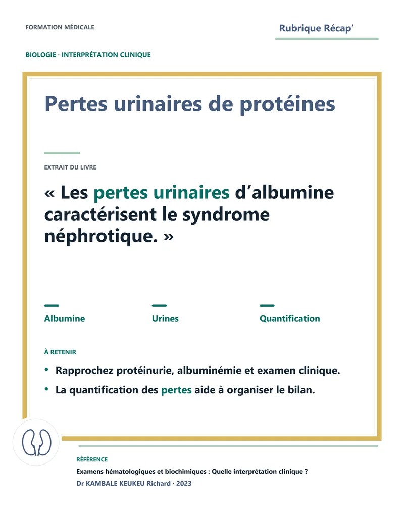 Pertes urinaires de protéines