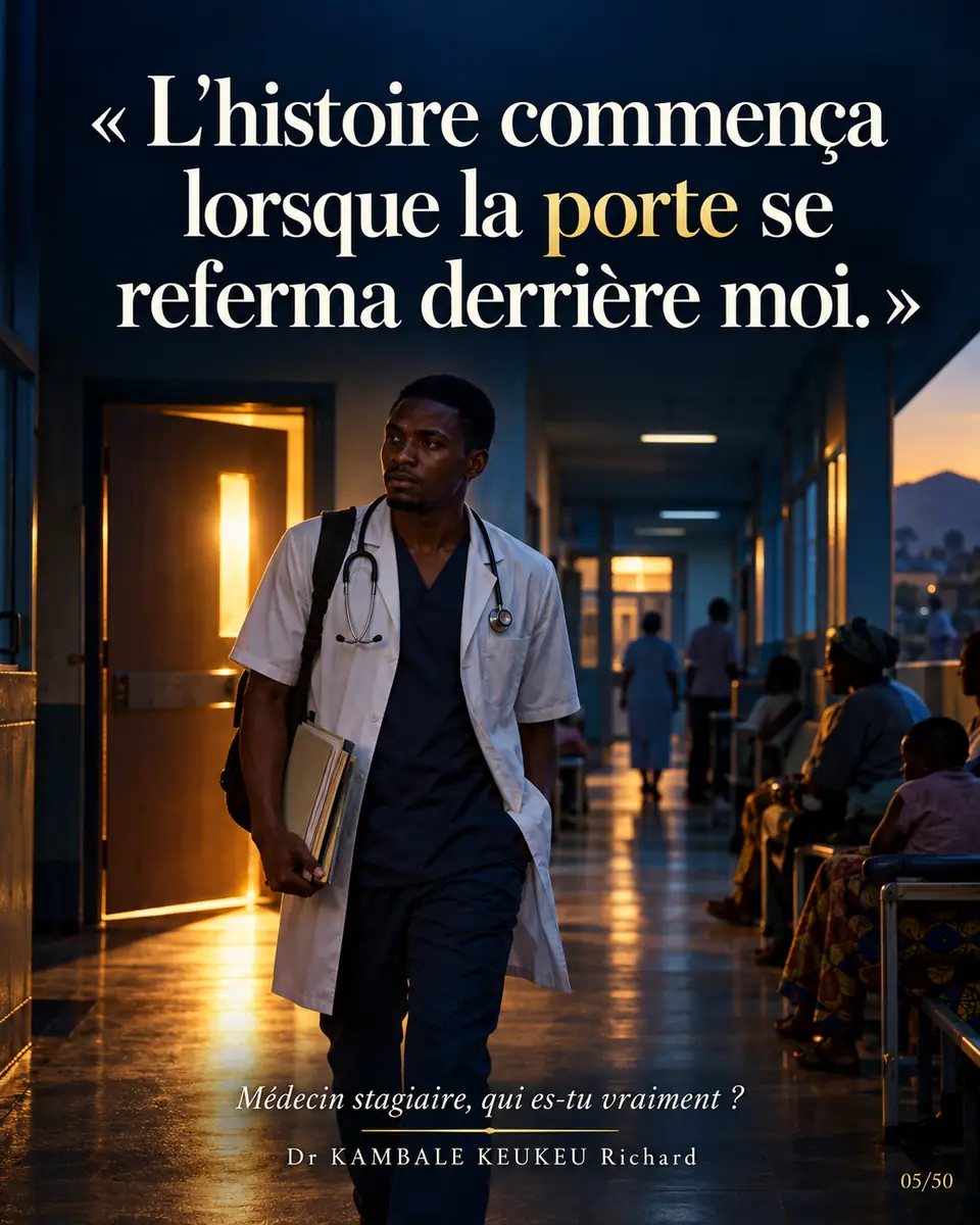 L'histoire commença lorsque la porte se referma derrière moi.