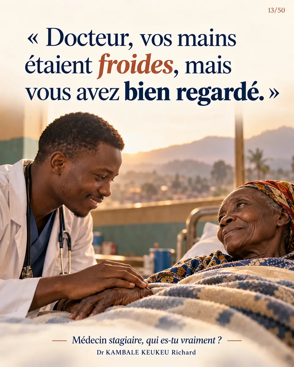 Docteur, vos mains étaient froides, mais vous avez bien regardé.