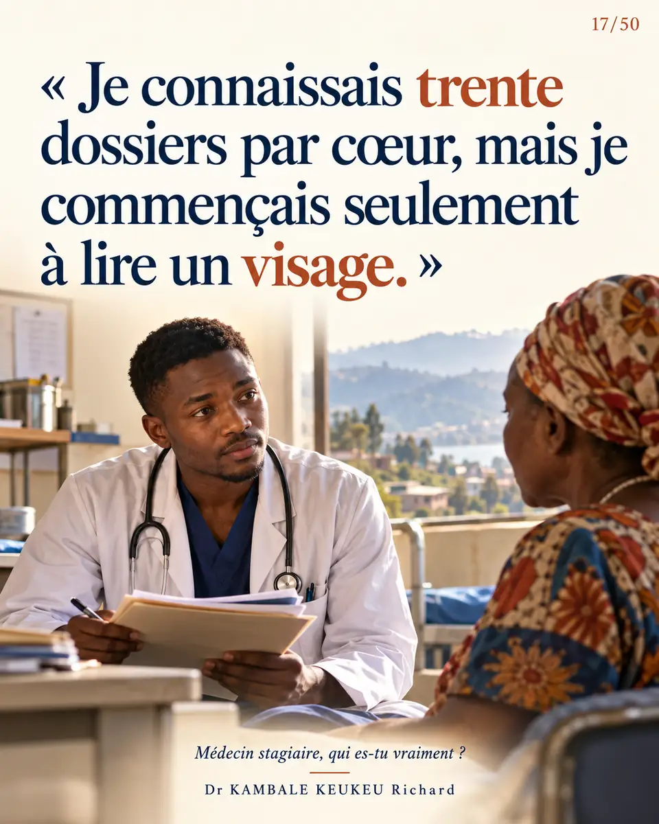Je connaissais trente dossiers par cœur, mais je commençais seulement à lire un visage.