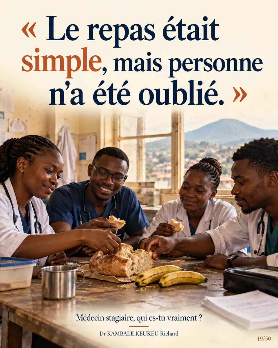 Le repas était simple, mais personne n'a été oublié.