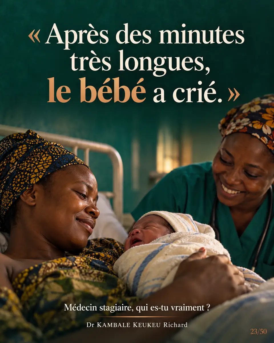 Après des minutes très longues, le bébé a crié.