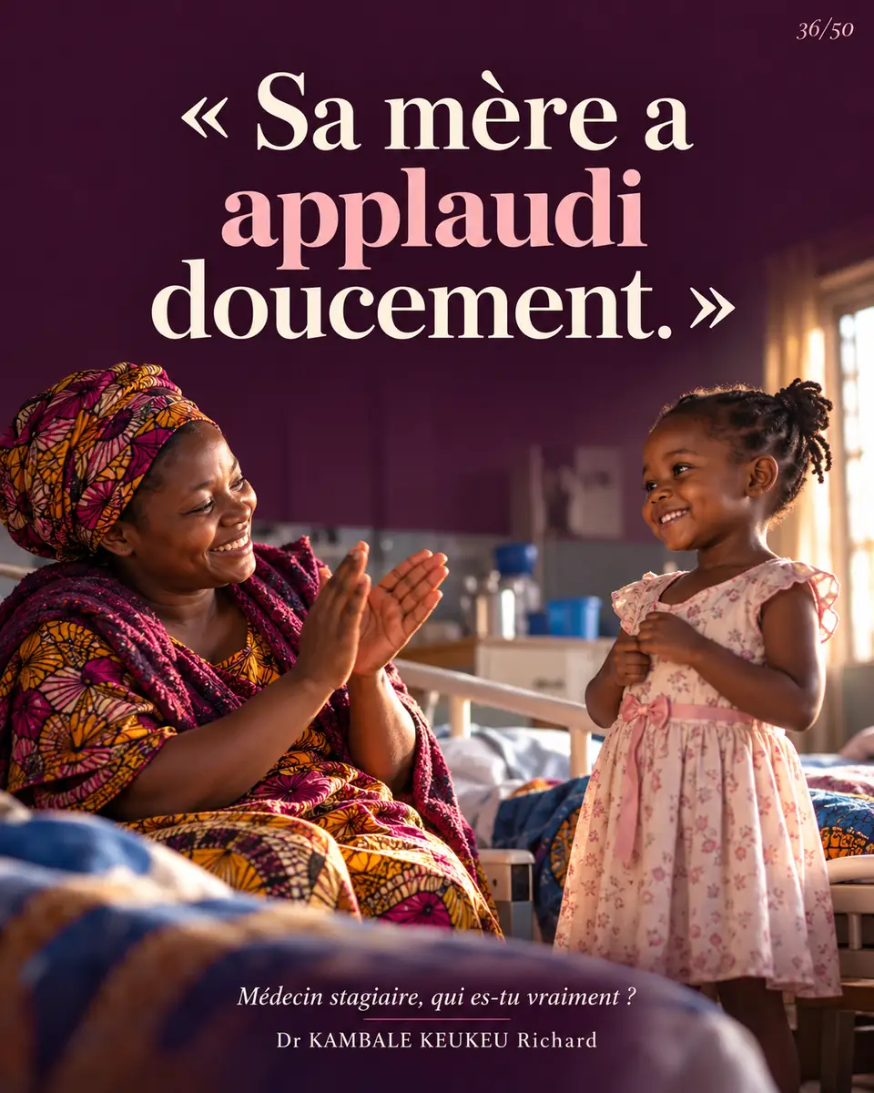 Sa mère a applaudi doucement.