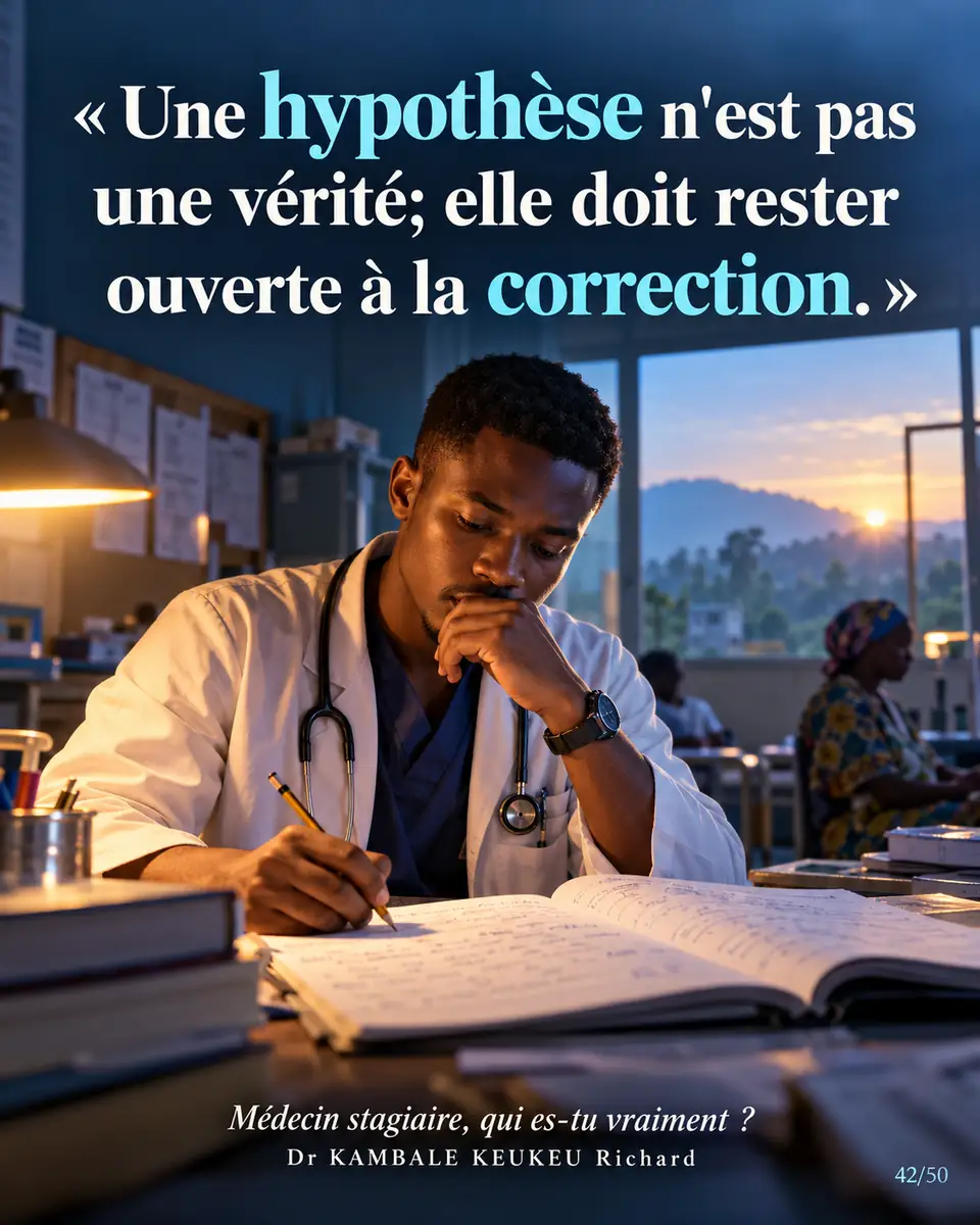 Une hypothèse n'est pas une vérité; elle doit rester ouverte à la correction.