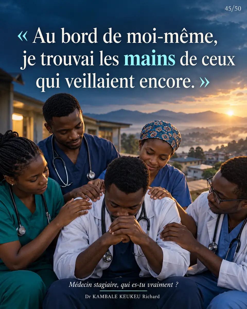Au bord de moi-même, je trouvai les mains de ceux qui veillaient encore.
