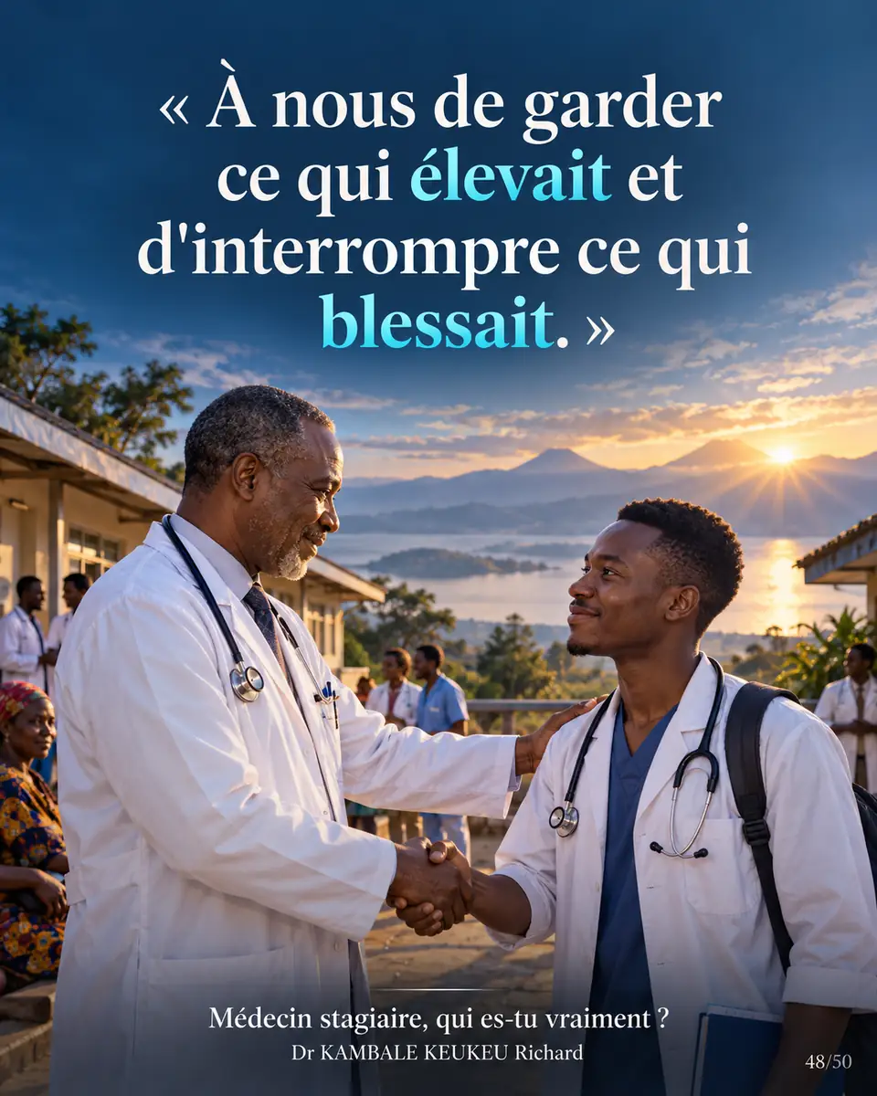 À nous de garder ce qui élevait et d'interrompre ce qui blessait.
